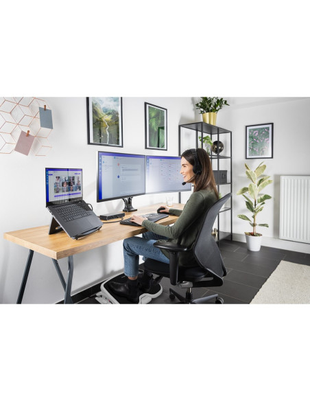 Kensington Podwójne Ramię Smartfit One-Touch Do Monitora, Z Regulacją Wysokości