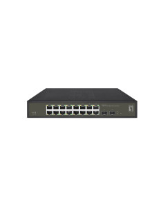 Levelone Hilbert 18-Portowy Gigabitowy Przełącznik Smart Lite - 16 X Gigabit Rj45 - 2 X Gigabit Sfp