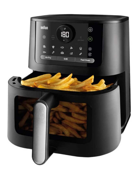 Braun Hf 5075 Pojedyńczy Autonomiczny 2000 W Frytkownica Na Gorące Powietrze Czarny, Szary