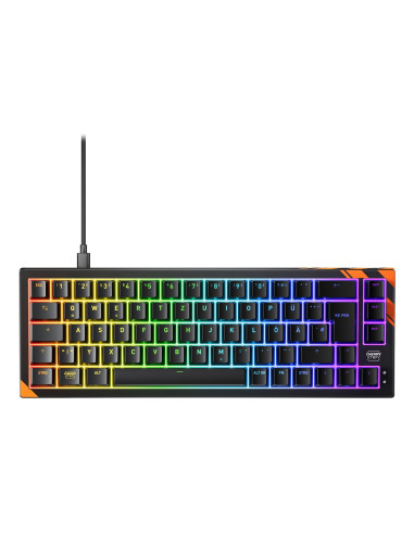 Cherry K5 Pro Tmr Compact Klawiatura Gaming Usb Qwertz Niemiecki Czarny, Pomarańczowy