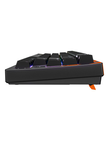 Cherry K5 Pro Tmr Compact Klawiatura Gaming Usb Qwertz Niemiecki Czarny, Pomarańczowy