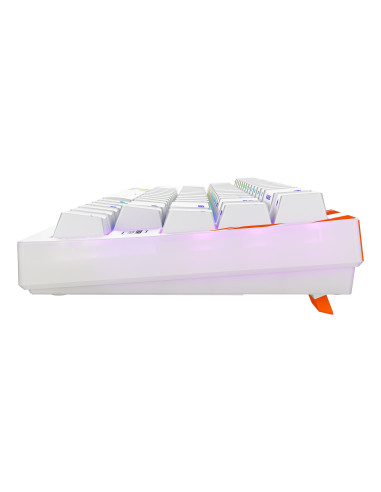 Cherry K5 Pro Tmr Compact Klawiatura Gaming Usb Qwertz Niemiecki Pomarańczowy, Biały