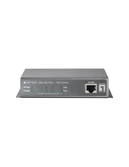 Przełącznik Levelone Gep-0520 - 4 X 10/100/1000 Poe + 1 X 10/100/1000 - Pulpit