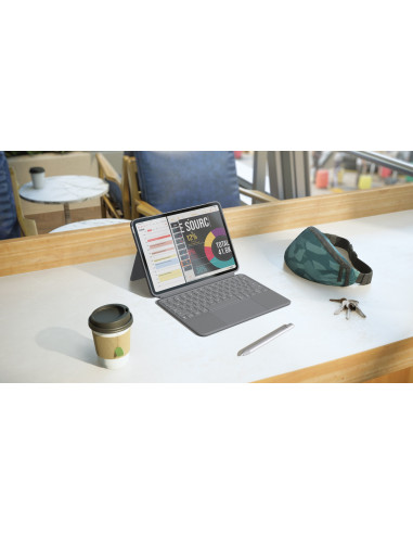 Logitech Combo Touch Do Ipada Air (M2/M3), Ipad Air (5. Generacji) - Szary - Amerykański