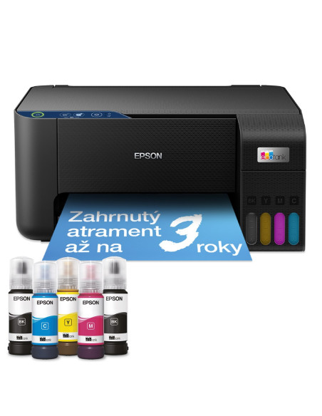 Epson Ecotank L3231 - Wielofunkcyjna Drukarka A4 Ze Stałym Zasilaniem W Atrament