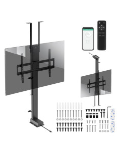 Uchwyt Elektryczny Sufitowo-Podłogowy, Wysuwany Maclean, 43''-88'', Vesa 600X400, Max 60Kg, 100-240V Ac,50/60Hz  Mc-125 2