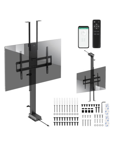 Uchwyt Elektryczny Sufitowo-Podłogowy, Wysuwany Maclean, 43''-88'', Vesa 600X400, Max 60Kg, 100-240V Ac,50/60Hz  Mc-125