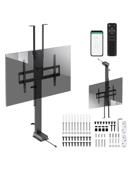 Uchwyt Elektryczny Sufitowo-Podłogowy, Wysuwany Maclean, 43''-88'', Vesa 600X400, Max 60Kg, 100-240V Ac,50/60Hz  Mc-125
