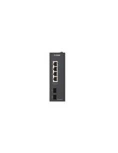 D-Link Dis-100G-06 Przełącznik Sieciowy Nie Zarządzany L2 Gigabit Ethernet (10/100/1000) Din Rail Czarny