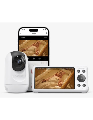 Momcozy Bm016-Wh12Ba-A Niania Elektroniczna Biały