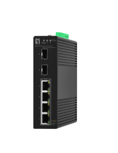 Przełącznik Levelone Hilbt Gb/Sl Poe+ 6-Portowy/Ip30+Din 60W 1Gbps