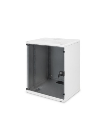 Digitus Szafa Sieciowa Wisząca 19" 12U Rack 540X400, Drzwi Szyba, Szary, Niedzielona, Niezłożona, 60Kg