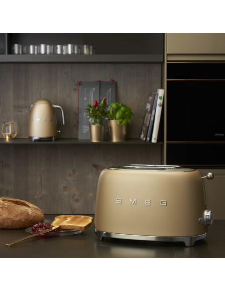 Smeg Tsf01Chmeu Toster 6 2 Kaw. 950 W Szampański