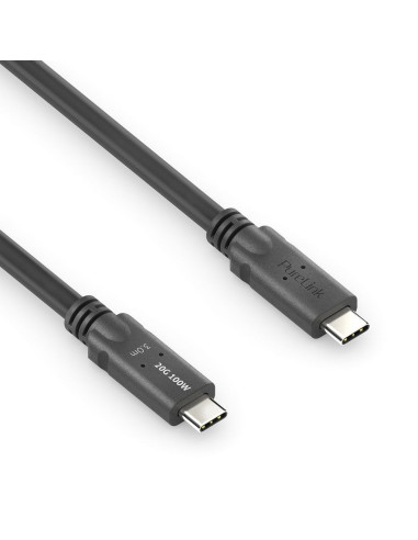 Purelink Pi6600-030 Kabel Usb Usb4 Gen 2X2 3 M Usb C 20 Gbit/S 100 W Czarny