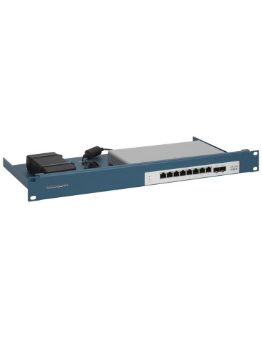 Rackmount.it Cisrack Rm-Ci-T17 - Zestaw Montażowy Sprzętu Sieciowego - Możliwość Montażu W Szafie - Metaliczny Niebieski - 1U - 