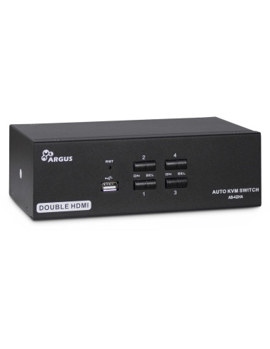 Inter-Tech As-42Ha Hdmi Przełącznik Kvm Czarny