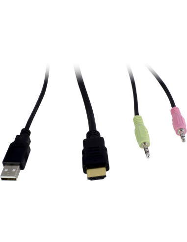 Inter-Tech As-42Ha Hdmi Przełącznik Kvm Czarny