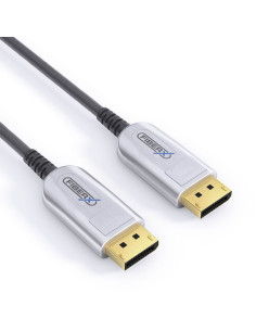Fiberx Fx-I260-010 Kabel Displayport 10 M Czarny, Srebrny