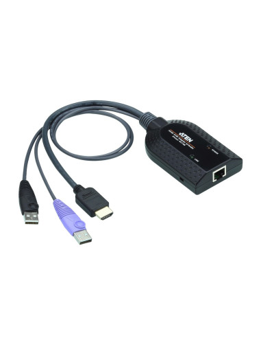 Aten Ka7188-Ax Kabel Kvm Czarny, Metaliczny, Fioletowy
