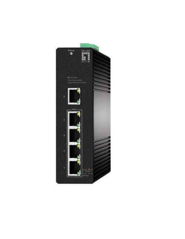 Przełącznik Levelone Hilbt Industr. Poe+ 5-Portowy 60W 1Gbps