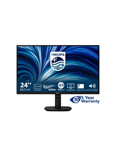 Philips 2000 Series 24B2N2200/00 Monitor Komputerowy 60,5 Cm (23.8") 1920 X 1080 Px Full Hd Lcd Czarny
