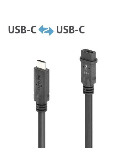 Przedłużacz Usb4 Gen2 Usb-C M/F Pasywny 3M