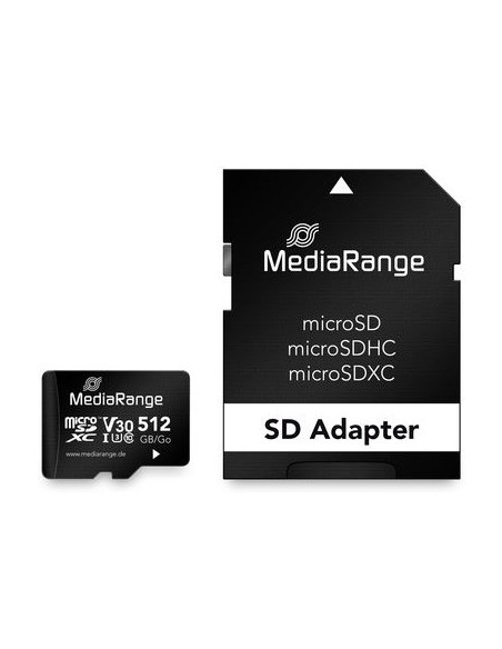 Mediarange Mr947 Pamięć Flash 512 Gb Microsdxc Uhs-I Klasa 10