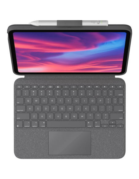 Logitech 920-011382 Klawiatura Do Urządzeń Mobilnych Qwerty Amerykański Międzynarodowy Smart Connector Szary