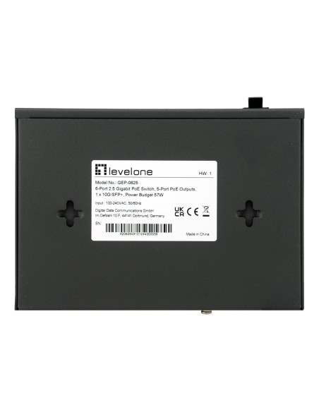 Przełącznik Levelone Gb Poe+ 6-Portowy 65 W 10 Gb/S