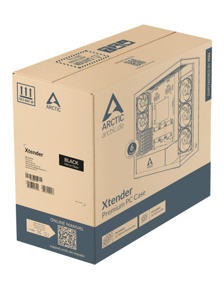 Obudowa Case Miditower Eatx Bez Zasilacza Xtender Black Acpcc00018A Arctic
