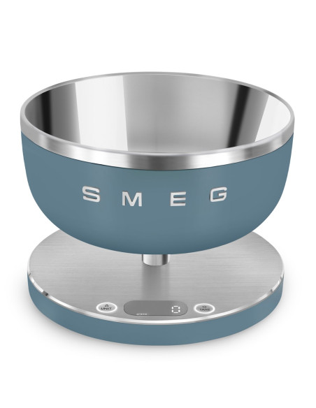 Smeg Ksc01Sbmww Waga Kuchenna Niebieski Blat Okrągły Elektroniczna Waga Kuchenna