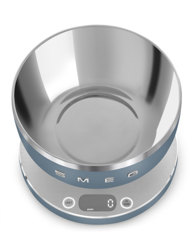 Smeg Ksc01Sbmww Waga Kuchenna Niebieski Blat Okrągły Elektroniczna Waga Kuchenna