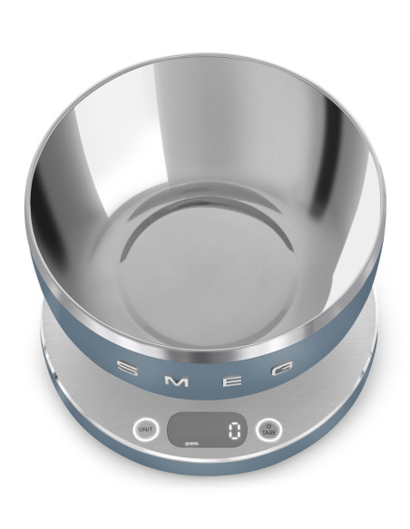Smeg Ksc01Sbmww Waga Kuchenna Niebieski Blat Okrągły Elektroniczna Waga Kuchenna