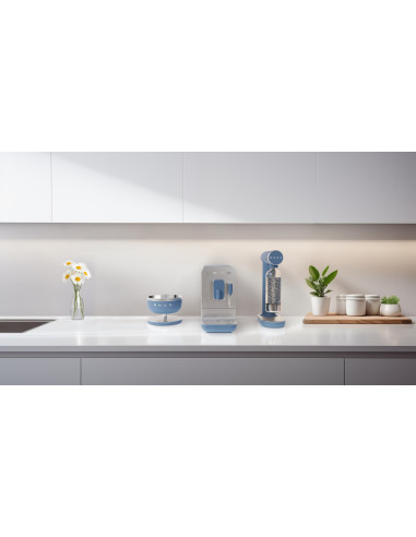 Smeg Ksc01Sbmww Waga Kuchenna Niebieski Blat Okrągły Elektroniczna Waga Kuchenna