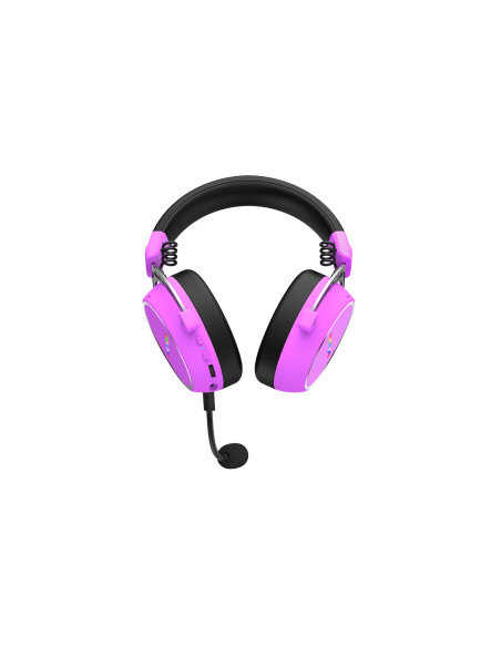 Słuchawki Dla Graczy Hator Hypergang 3 Wireless Bezprzewodowe Fioletowe