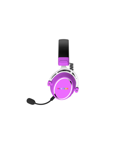 Słuchawki Dla Graczy Hator Hypergang 3 Wireless Bezprzewodowe Fioletowe