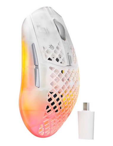 Steelseries Aerox 3 Wireless Gen 2 Myszka Gaming Po Prawej Stronie Rf Wireless + Bluetooth Optyczny 26000 Dpi