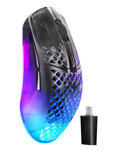 Steelseries Aerox 3 Wireless Gen 2 Myszka Gaming Po Prawej Stronie Rf Wireless + Bluetooth Optyczny 26000 Dpi