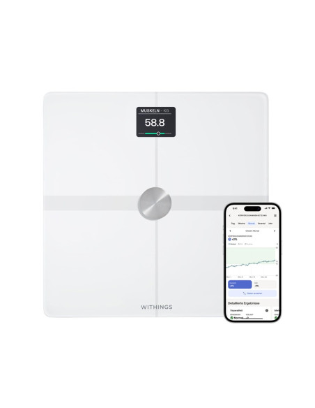 Elektroniczna Waga Osobowa Withings Body Smart, 200 Kg, Dokładność 50 G, Kolor Biały