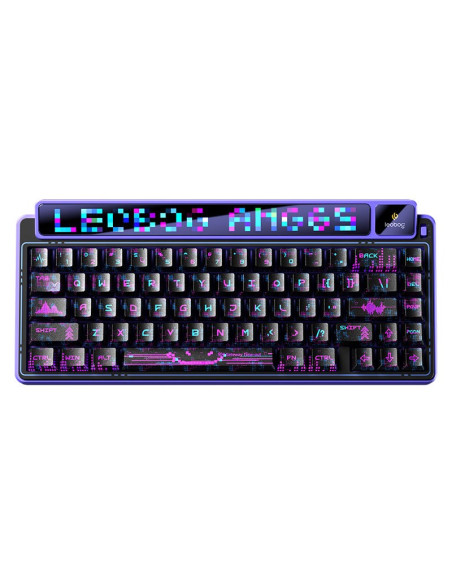 Klawiatura Gasket Amg65 Purple Lightfeather Switch Rgb Leobog