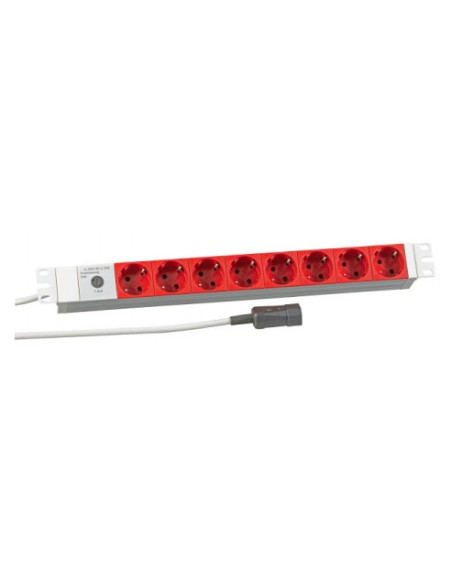 Efb Elektronik 691698K Rozgałęziacz 2 M 8 X Gniazdo Sieciowe Czerwony, Biały