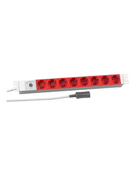 Efb Elektronik 691698K Rozgałęziacz 2 M 8 X Gniazdo Sieciowe Czerwony, Biały