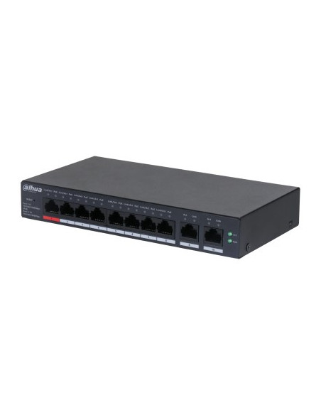 Dahua Technology Dh-Cs4010-8Gt-110 Przełącznik Sieciowy Zarządzany L2 Gigabit Ethernet (10/100/1000) Obsługa Poe Czarny
