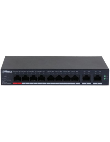 Dahua Technology Dh-Cs4010-8Gt-110 Przełącznik Sieciowy Zarządzany L2 Gigabit Ethernet (10/100/1000) Obsługa Poe Czarny