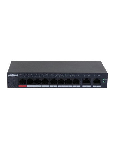 Dahua Technology Dh-Cs4010-8Gt-110 Przełącznik Sieciowy Zarządzany L2 Gigabit Ethernet (10/100/1000) Obsługa Poe Czarny