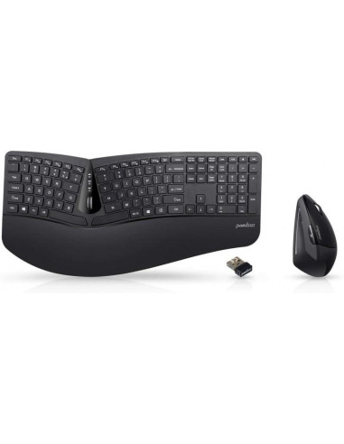 Zestaw Bezprzewodowy Klawiatura+Mysz Perixx Periduo-605 Ergonomic Czarny