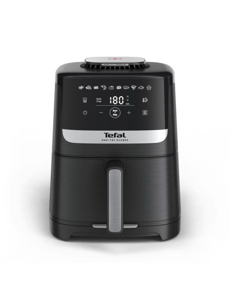 Tefal Easy Fry Silence Ey5528E0 Frytkownica Pojedyńczy 5 L Autonomiczny Frytkownica Na Gorące Powietrze Czarny, Stal Nierdzewna