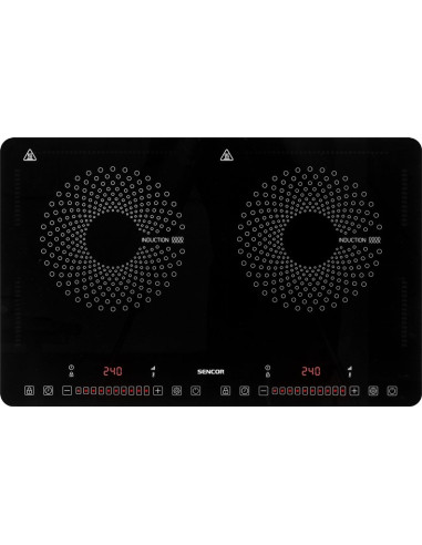 Sencor Scp 4501Bk Czarny Blat 56 Cm Płyta Indukcyjna Strefowa 2 Stref(Y)