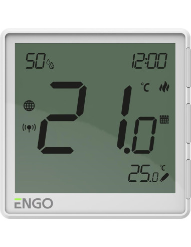 Regulator Temperatury Engo Controls Eone-230W, 230V, Biały, Internetowy, Podtynkowy, Zigbee