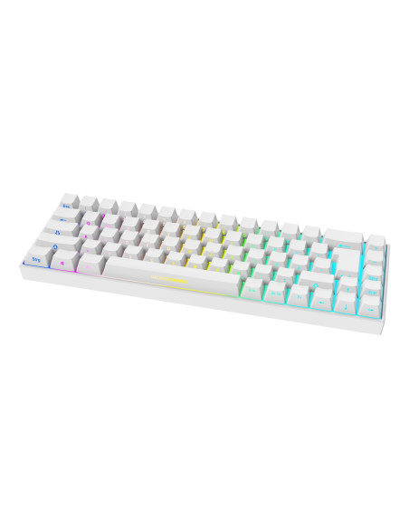 Deltaco Gaming Gam-100-W-De Klawiatura Usb + Rf Wireless + Bluetooth Qwertz Niemiecki Biały
